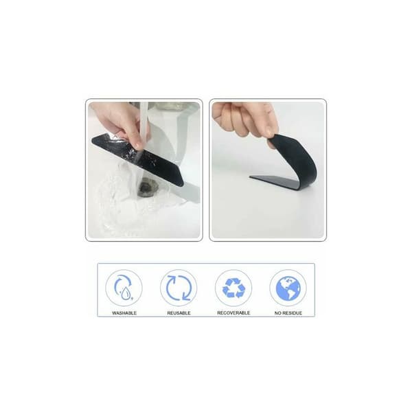 Black Non-Slip Floor Mat with Fixed Fixing, Grip Plug 180302mm8pcs LYLM