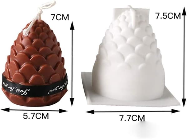 Silikoneforme DIY Lysfremstilling Form 3D Silikoneform Sojavoks