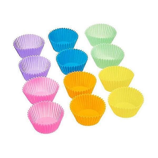 7 cm rund silikonkakeform muffins puddingform bakeverktøy