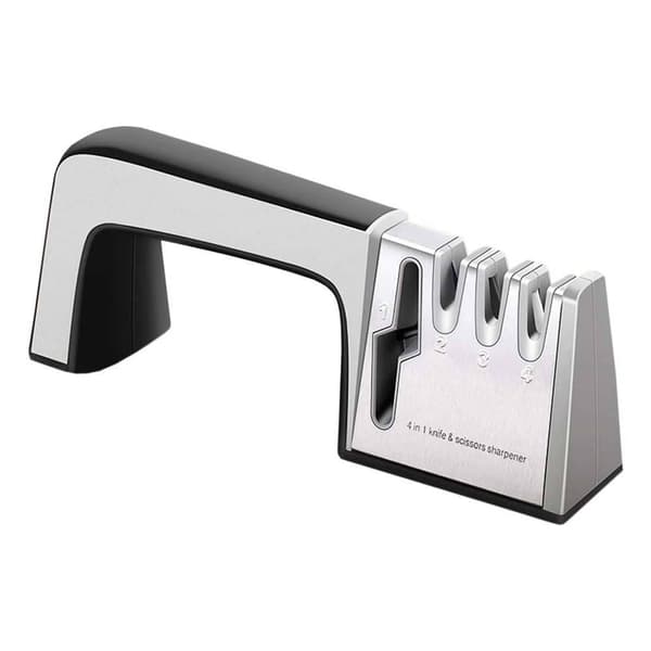 Mångsidig & Ergonomisk Knivslip: 3 Knivstenar + Saxsten grå gray