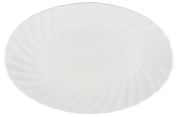 Large Porcelain Platter Wavy Edge - 4 Pack Vit 8000