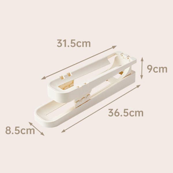 Automatic Rolling Egg Dispenser 2-Tier Egg Holder Large Capacity Smooth Edge Burr-Free Egg Storage Tray for Refrigerator L