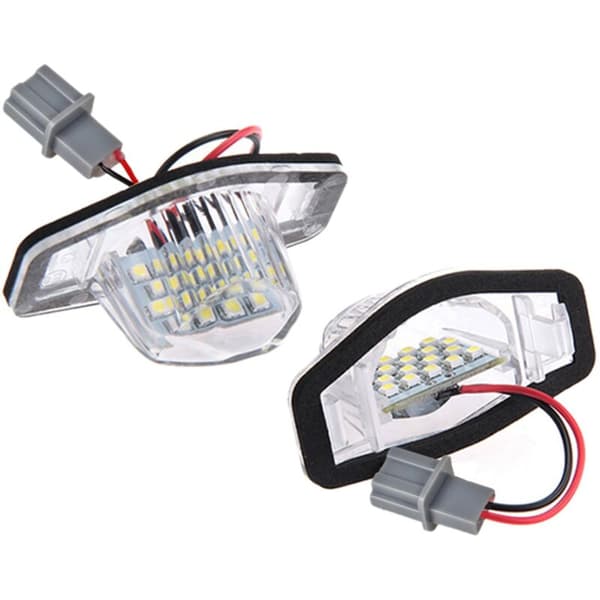 4X Fejlfri LED-nummerpladelygter til Fit Jazz