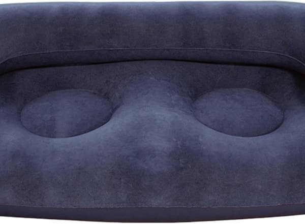 Oppustelig campingsofa, komfortabel, oppustelig og foldbar, med armlæn -