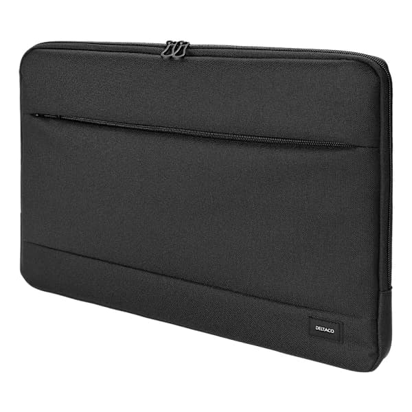 Laptopveske, for bærbare datamaskiner opptil 14\", polyester, svart-tfrf