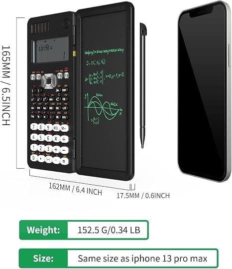 Scientific Calculator with Wordpad, Upgraded 991MS Solar LCD S