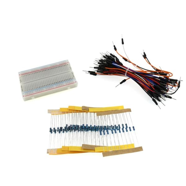 400 huller til modstand til Arduino/LED/kondensator/jumper/brødbræt modstandssæt