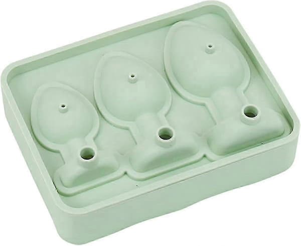 Prank Butt Plug Shaped Ice Cube Trays, Funny Silicone Mold For DIY Cake Chocolate Candy Green