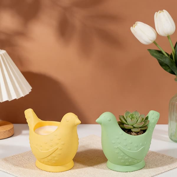 Silikonfugl Lysform for DIY Håndverk Hjemmeinnredningsgave