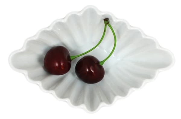 Mini posliinikulho – vinoneliö - 12 kpl Vit 1800
