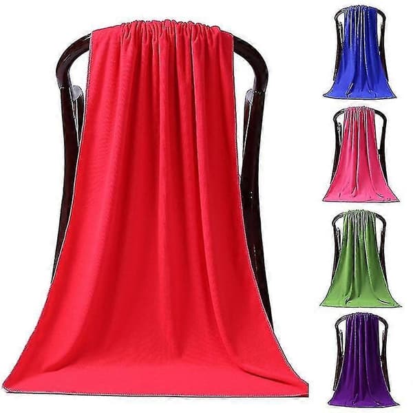 80 x 180 cm Stor Absorberende Svømme Sport Badehåndklæde