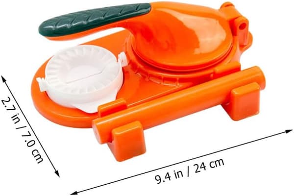 Oransje - Dumplingmaskin Dumpling Maker Ravioliform Dumpling Maker Dumplingmaskin Dumpling Formingsmaskin Bakeformer Kjøkkenutstyr