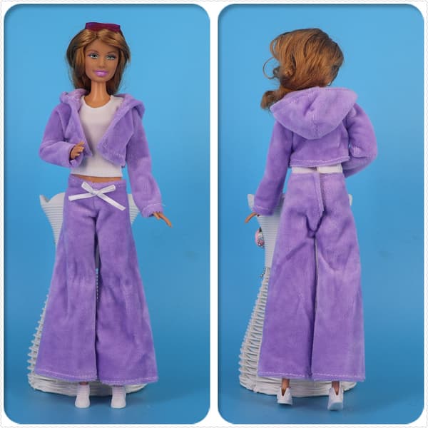 12 dele vintertøj 29 cm Barbie dukke 6 punkter