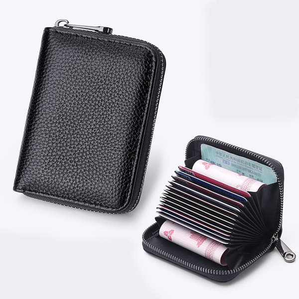 Black Card Holder Anti-demagnetizing Card Holder for Men Ultra-thin