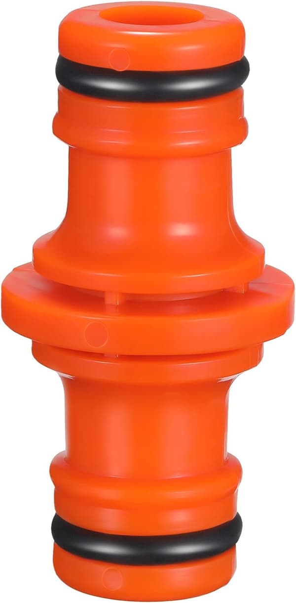 6-pack Dubbla Hanar Slangkopplingar för Trädgårdsslang (Orange)