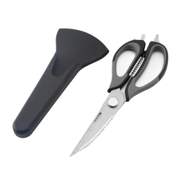 Kitchen Scissor Knife for Fish, Chicken Bone, Vegetable Cutter, Black