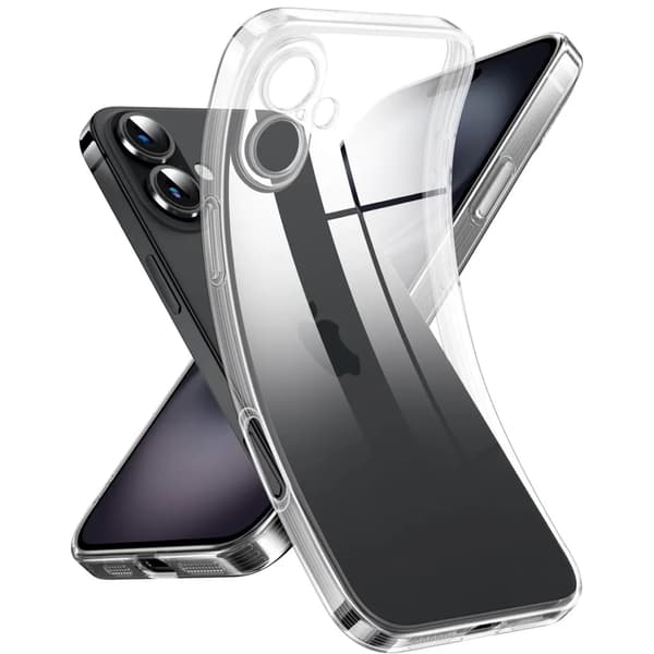iPhone 16 Plus Gjennomsiktig TPU-deksel – Ekstra Kamerabeskyttelse iPhone 16 Plus iPhone 16 Plus iPhone 16 Plus