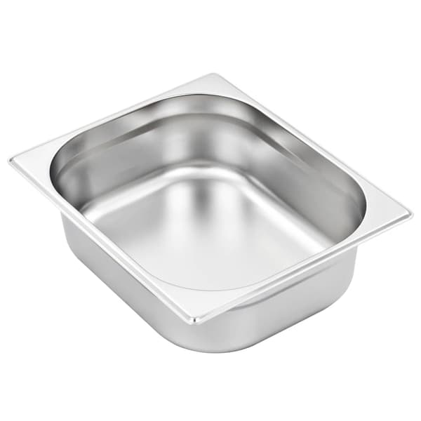 vidaXL Gastronormbeholdere 4 stk. GN 1/2 100 mm rustfrit stål Silver silver
