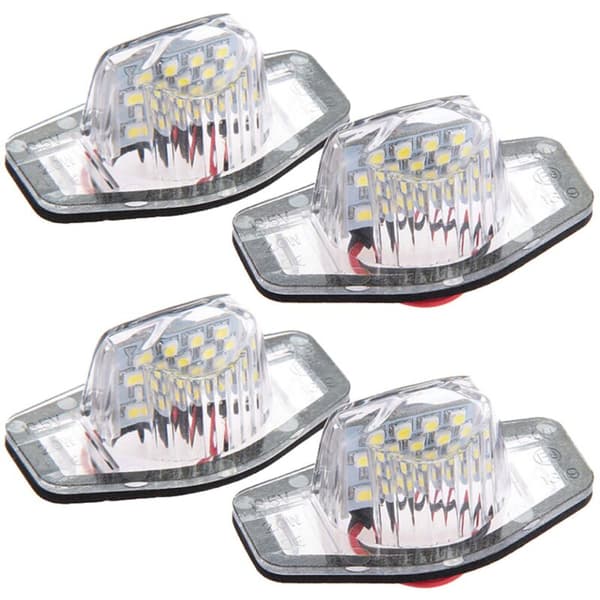 4X Fejlfri LED-nummerpladelygter til Fit Jazz