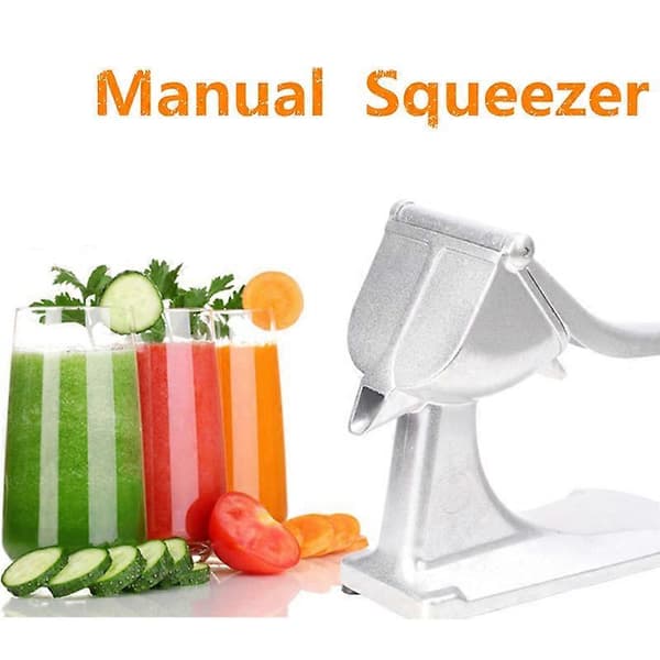 Heavy Duty Manual Orange Lemon Lime Citrus Juicer Fruit Press Hand Press Tool 23 cm Silver silver