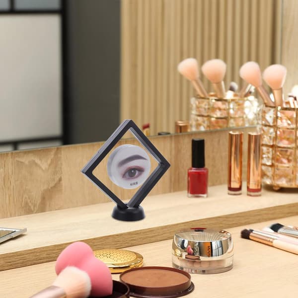 Eyebrow Shaping Stencil with 3D Floating Frame Cosmetic Display Box