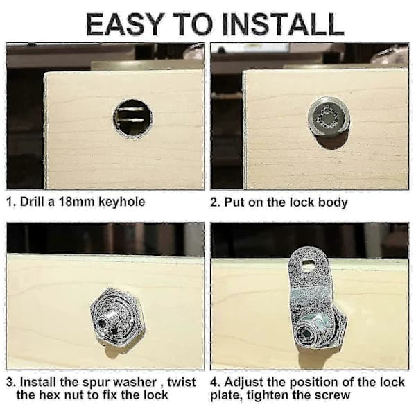 6-pack Upgraded Cam Locks for RV Storage Doors - Keyed Alike, 5/8 Inch