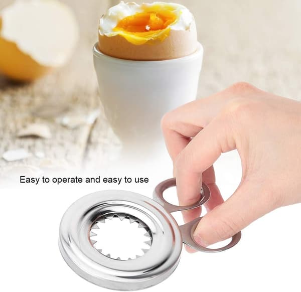 Eggkutter - Rustfritt Stål Kokt Eggkutter Multifunksjonell, ZQKLA