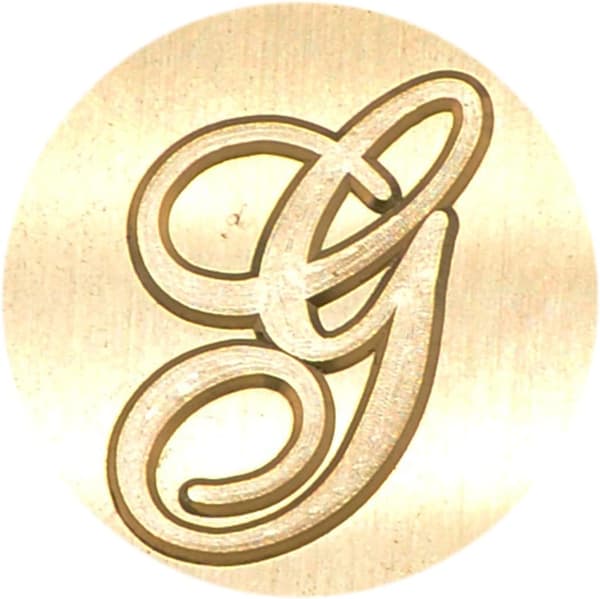 retro messinghode trehåndtak 26 bokstaver A-Z Alfabet initial voks klassisk forsegling voksseglstempel GZ2 (G) -