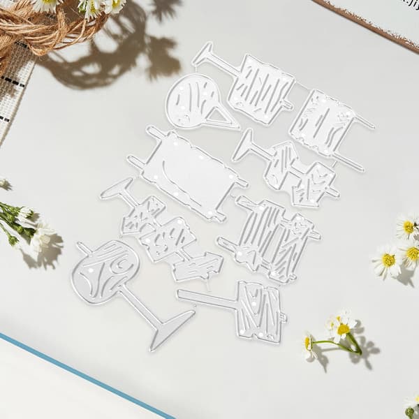 Metallknivform for DIY veiskiltindikator Håndverk Karbonstål Scrapbooking Stanser