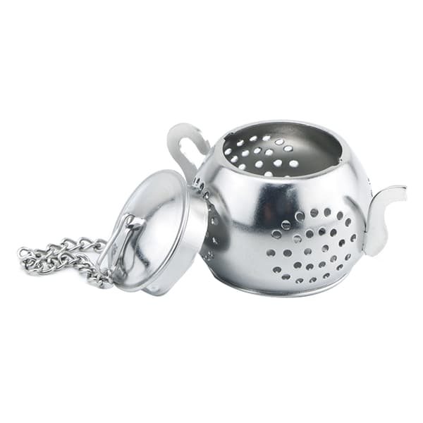 Løsbladste-infuser tekande formet rustfrit stål tebold-infuser & madlavningsinfuser med kæde til teisme