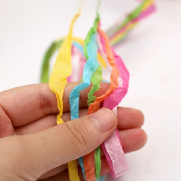 Färgglad pappersraffia dekorationsrep för presentförpackning DIY-hantverk bröllop födelsedagsfest jul, A