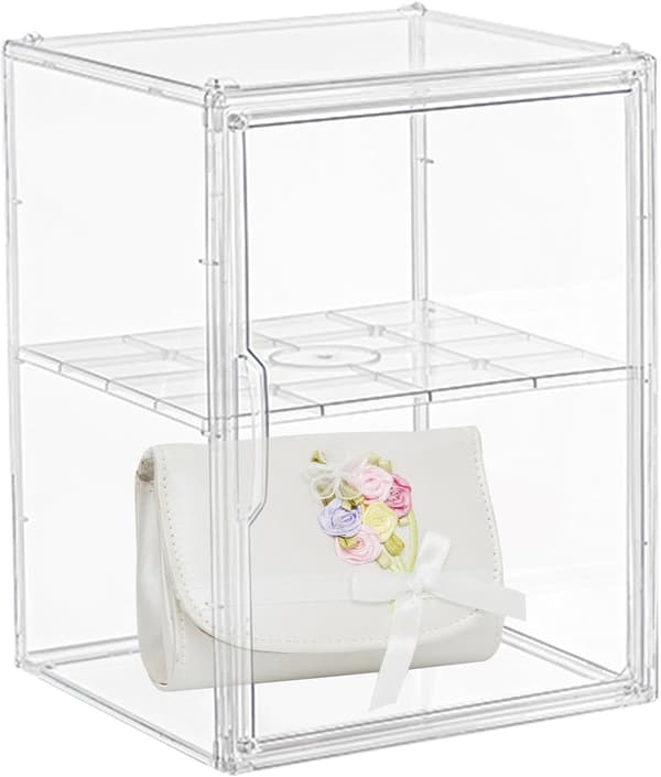 transparenta handväskor-förvaringsorganisatör - transparent extra stor (med galler) Transparent Extra Groß (mit Gitter)