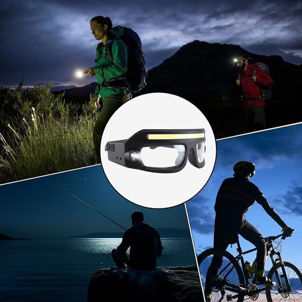 sports-solbriller smarte-sensorbriller med LED-belysning -