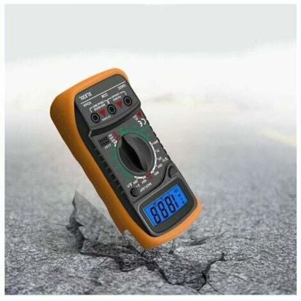 XL830L Digital Multimeter Batteritestare AC DC Spänning Ström Summer Transistor NPN PNP Voltmeter Amperemeter Ohmmeter för DIY Lab Skola Fabrik