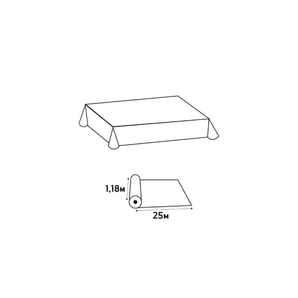 Duk PRONAPPE damast 1,18x25m röd/vit