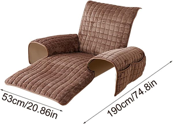 Sofabetræk, sofabetræk Ultramuklear moderigtigt armlænsbetræk til hjemmestol kaffe 53x190 cm Coffee 53x190 cm