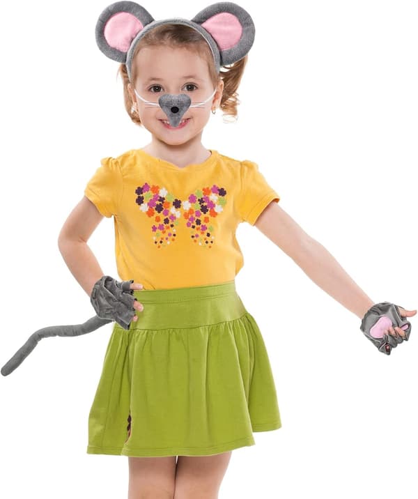 Musekostume til børn og voksne ører pandebånd hale