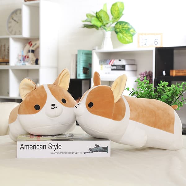 Söpö Corgi-pehmolelu, Kawaii-koiran pehmeä tyyny