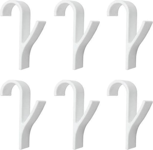 Pyyheteline - Patteriteline - Pyyhekoukku - 1 sarja, 6 kappaletta - Valkoinen