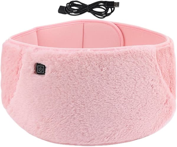 elektrisk varmepute for menstruasjonssmerter 2 i 1 magevarmer rosa - Rosa