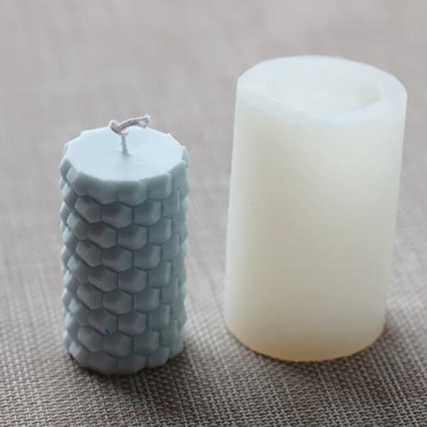 Honeycomb Romersk Søjleform DIY Silikone Aromaterapi Lysform Gipsform