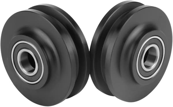 Roller for Sliding Door, Sliding Door Roller for Barn Door, Wardrobe Hardware Roller Cabinet Window Roller Use 2 Pieces
