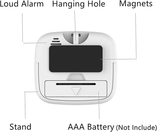 2-pack digital kökstimer med högt alarm, stor display, magnetisk baksida och stativ för matlagning [JUN]