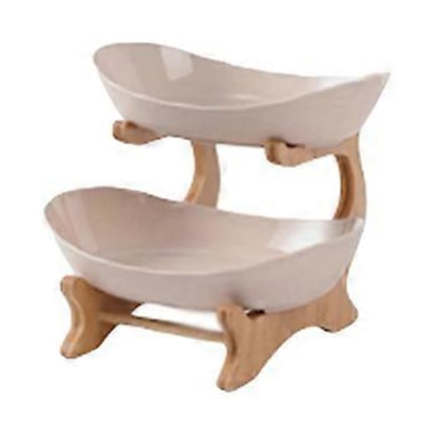 Fruit Bowls Stand Table Plates Porcelain Kitchen Fruit Bowl Divided Candy Cake Plate Dinnerware Dish B