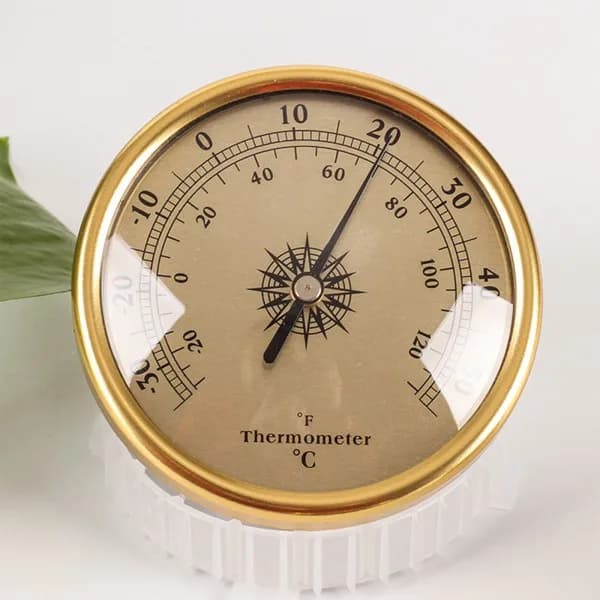 Väggmonterad Termometer Hygrometer Barometer Inomhus Hushållstermometer för Hem Vägg Rum Inkubator för Tank Silver - 2