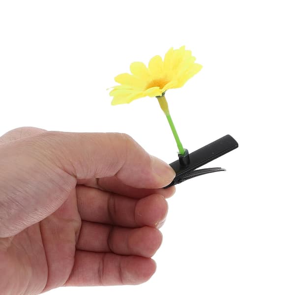 48 st små hårklämmor i söt blomform -