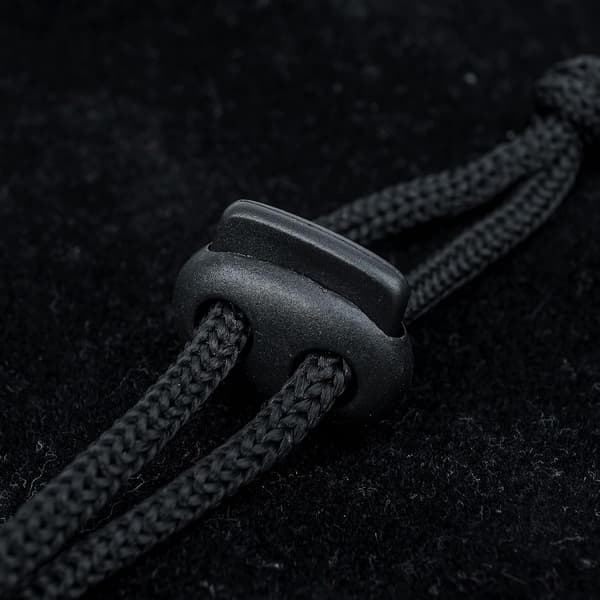 Snørestop, 2 huller, 20 x 18 mm, hul 4 x 4 mm, perfekt til Ø 3 mm