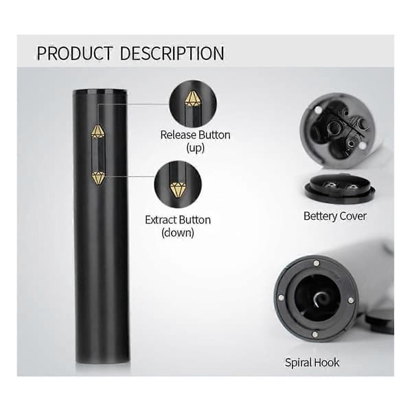 Automatic Electric Wine Opener Red Wine Corkscrew Wine Opener with Foil Cutter Kitchen Gadgets Silver