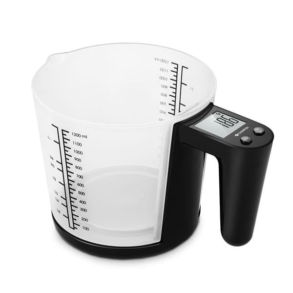 Kitchen Scale Measuring Cup 3kg 1200ml KV310 Black 626