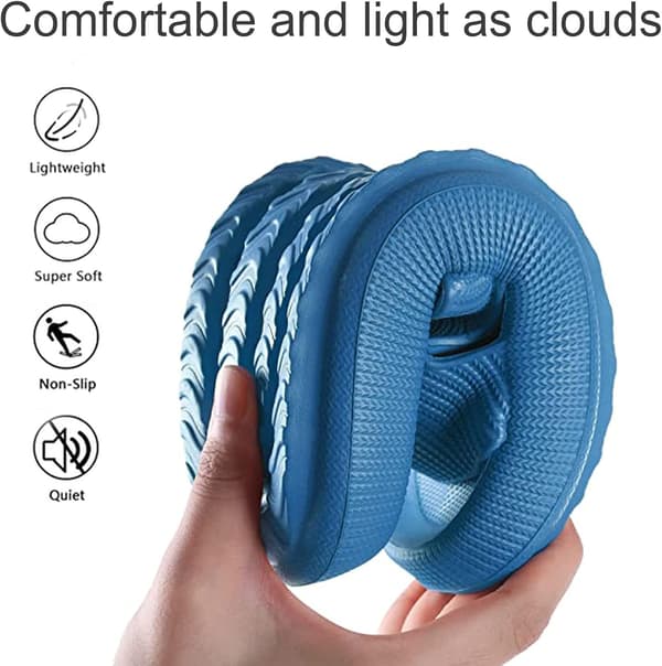Cloud Sliders Dam Herrtofflor Pooltofflor Sommar Flip Flop Dusch Badrumstofflor Blå 4/5 UK Blue 4/5 UK